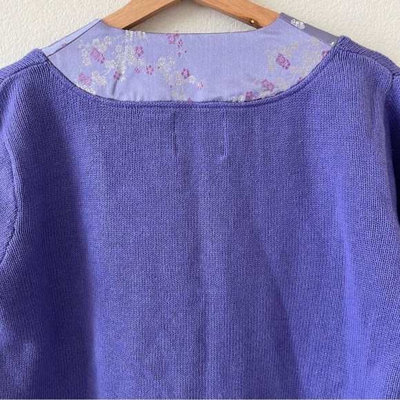 NWT Deadstock Vintage 90s Flowers in the Temple Funky Grandma Cardigan SZ Medium - Picture 10 of 16